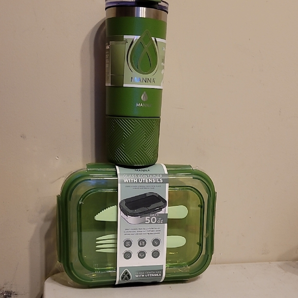 Anna Green Tumbler and Glass Container Set - Picture 1 of 4